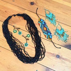 Anthropologie Seed Bead Jewelry Lot